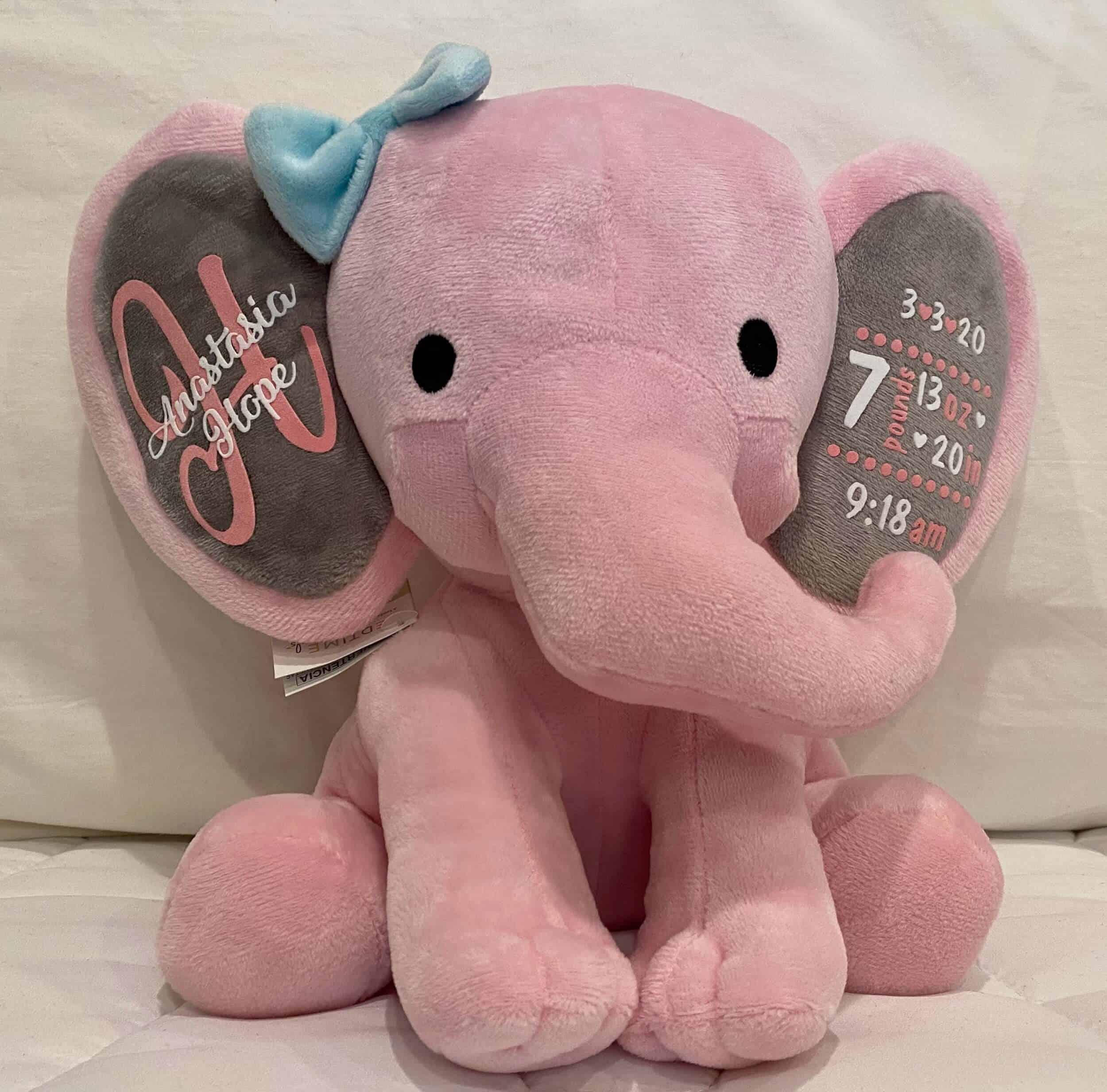 elephant stuffy new mom gift