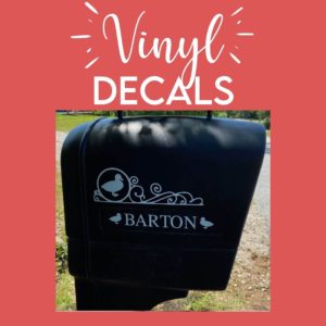 vinyl decal tutorial on a mailbox