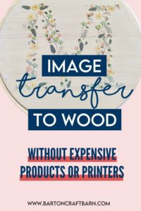Image Transfer to Wood