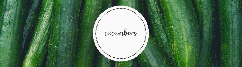 Farm to Fork cucumber banner