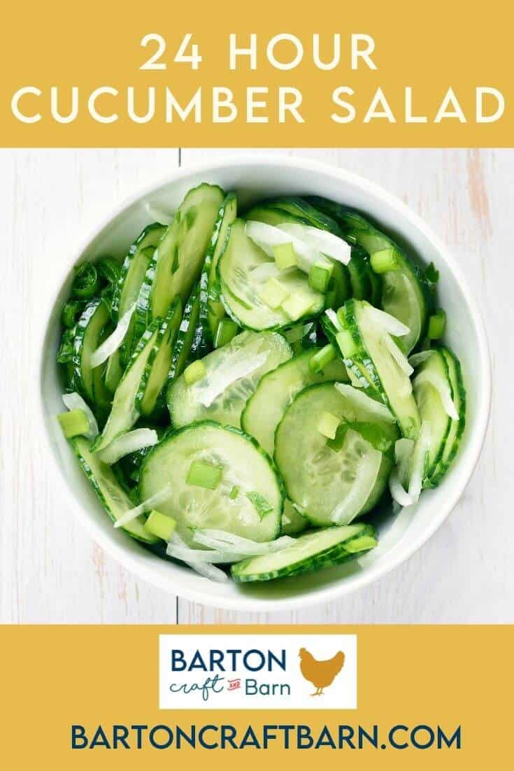 24 hour Cucumber Salad Recipe
