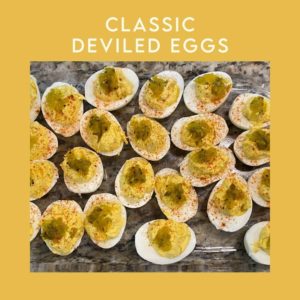 classic deviled eggs square