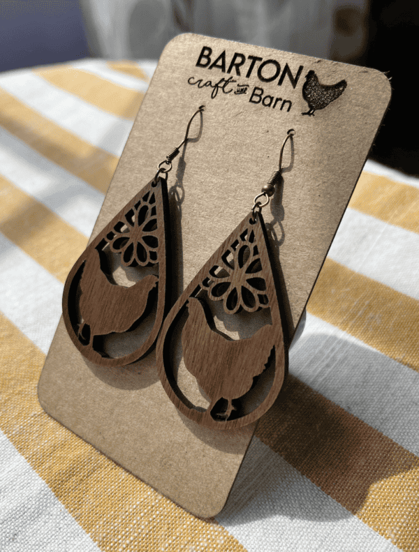 Chicken Dangle Earrings