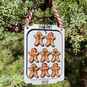 Gingerbread Cookie Sheet Family Ornament