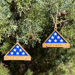 Folded Flag Memorial Ornament