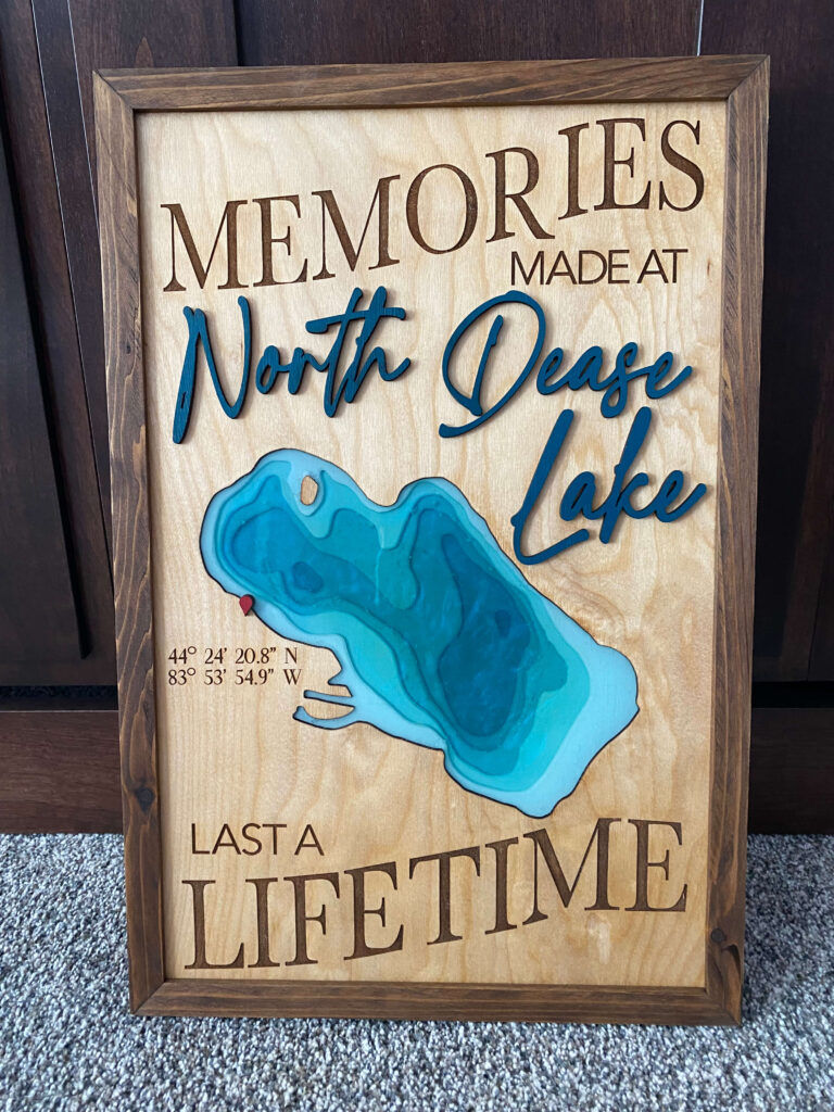 North Dease Lake Depth Art