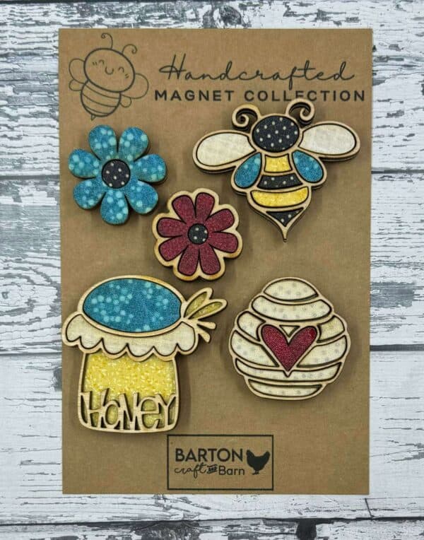 Honey Bee Magnet Set