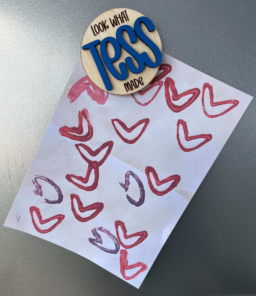 look what I made magnet Tess