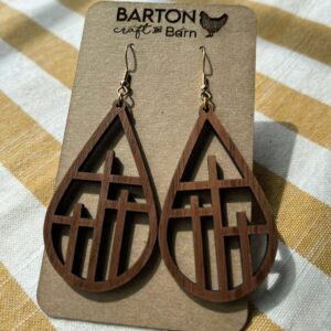 Easter 3 cross earrings